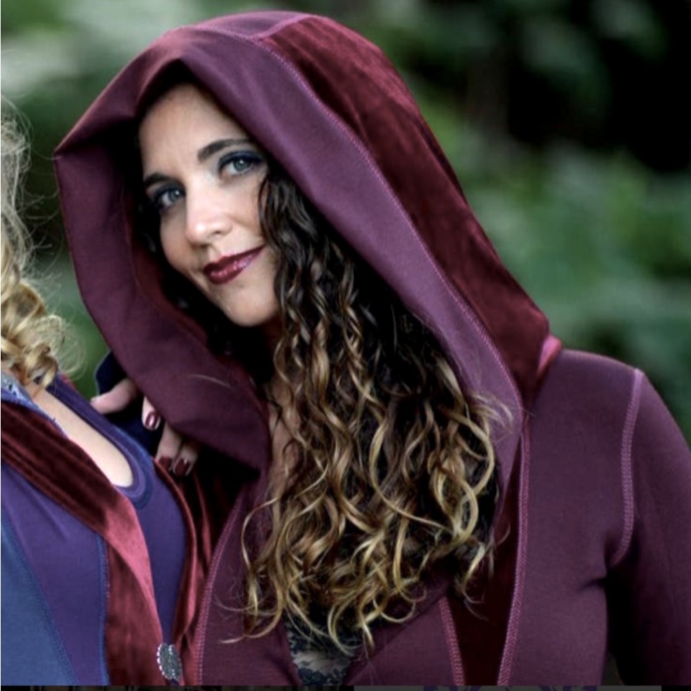 Accentuates Clothing Diana Jacket in Purple and Black — Witchy